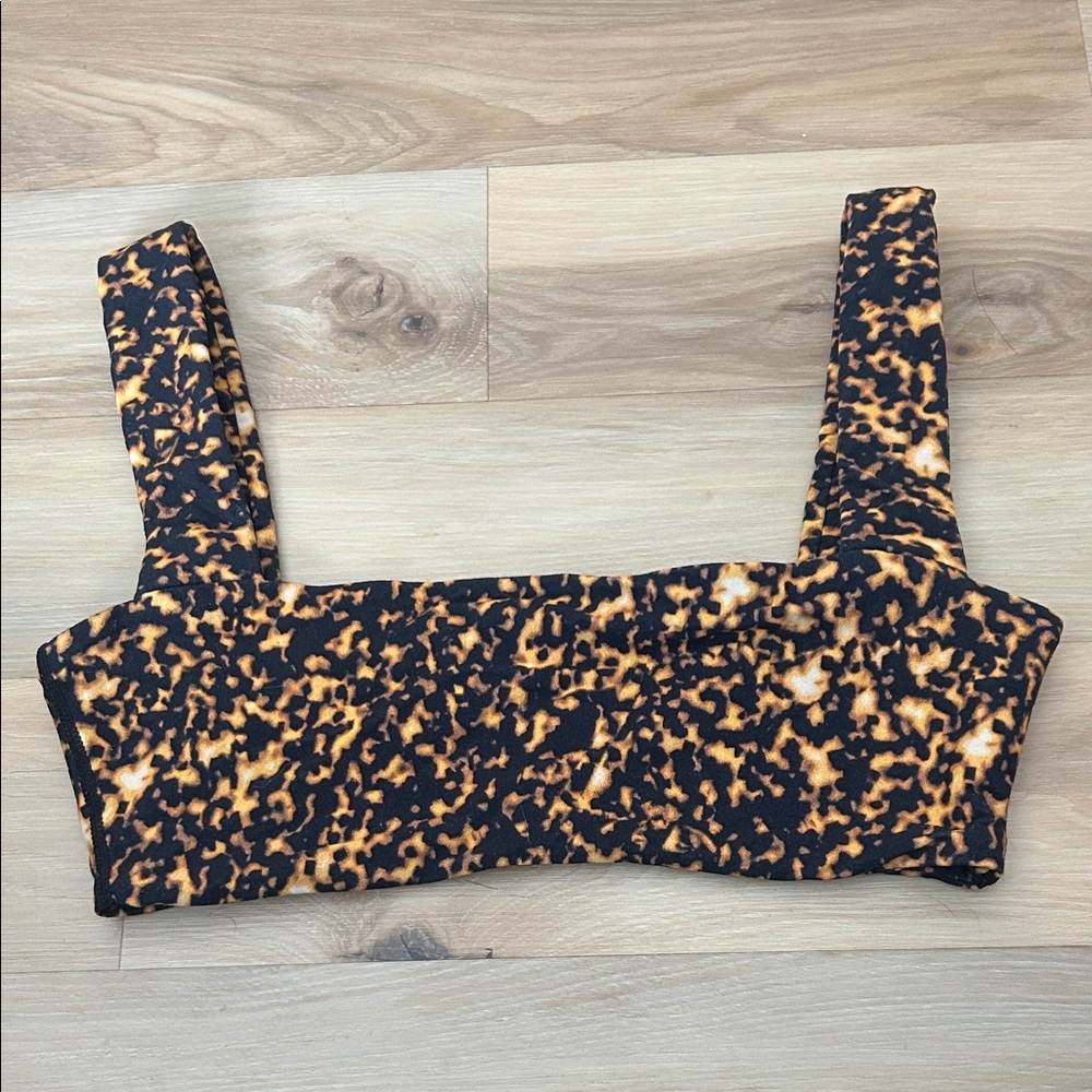 We Wore What Leopard Print Sports Bra